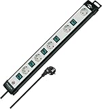 Brennenstuhl Premium-Line Technik Steckdosenleiste 5-Fach mit einzeln...