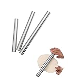 25cm/30cm Teigroller Edelstahl Nudelholz - Metall Teigroller Anti-Rost Nudelholz...