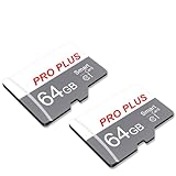 2 Pack SD Karte 64GB mit SD Adapter, High-Speed Speicherkarte, SD Karte UHS-I,...