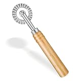 TIESOME Teigrad Teigschneider Roller, Teigrädchen Gezähnter Teigrad,...