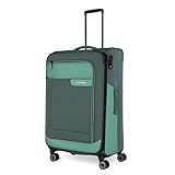 Travelite 4-Rad Koffer Größe L Weichschale aus recyceltem Material, Gepäck...