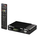 EMOS DVB-T2 HD Receiver H.265 HEVC mit USB, HDMI, SCART und Koaxial-Anschluss,...