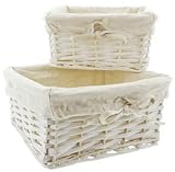 FRANK FLECHTWAREN Füllkörbchen, eckig, im 2er Set