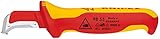 Knipex Abmantelungsmesser mit Gleitschuh isolierender Mehrkomponenten-Griff,...