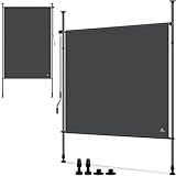 KESSER® Klemmmarkise Senkrechtmarkise 200x310cm Ausziehbar & Blickdicht...
