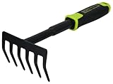 BLACK TOOLS® Garden Handrechen | Zum Säubern und Auflockern | Rutschfester...