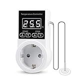 Thermostat Steckdosen Digital Temperaturregler: Heizungsthermostat mit NTC-Sonde...