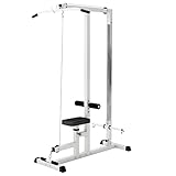 GORILLA SPORTS® Latzugstation - Verstellbar, inkl. Trizepsstange und...