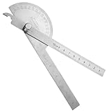 YUXIANLB Profi Winkelmesser Edelstahl Präzisions Winkelsucher 360° verstellbar...