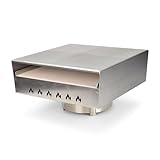 Grillrost.com Das Original Feuerplatte Pizzaaufsatz | Pizzabox aus Edelstahl -...