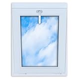 LORAC | Kunststofffenster weiß 600x800mm, 60x80cm, kippbar, Standard-Fenster...