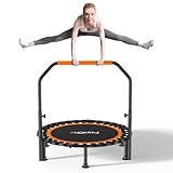 FitinOne 150KG Ø 101CM Faltbares Mini-Trampolin mit Bungee Bänder, 5-Fach...