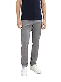 TOM TAILOR Herren Slim Fit Chino Hose aus Stretch Piqué mit Gürtel, 32284 -...