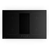 Klarstein Velaire Flex Induktionskochfeld mit Dunstabzug - 80cm, 4 Flex-Zonen,...