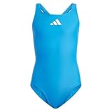 adidas Mädchen ' Solid Small Logo Swimsuit Badeanzug, Bright royal/White,