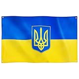 Runesol Ukraine-Flagge, 91 x 152 cm, 3 x 5 Fuß, ukrainische Flagge, ukrainische...