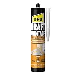 UHU Kraft Montage Universal – starker Montagekleber 435g, klebt Holz, Stein,...