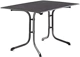 SIEGER Boulevard-Klapptisch mit vivodur-Dekorplatte, 120x80 cm, eisengrau,...