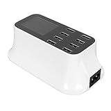 8-Port-USB-Ladestation für Geräte, LED-Display, USB-Schnellladestation,...