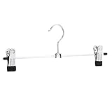 Amazon Basics Hosen- und Rockbügel aus Metall, mit Clips, 20er-Pack,...