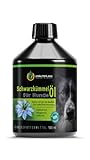 Kräuterland Schwarzkümmelöl für Hunde 500ml - kaltgepresst, ungefiltert,...