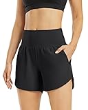 G4Free Activewear-Shorts für Damen Hohe Taille Sportshorts Yoga Kurz Hose mit...