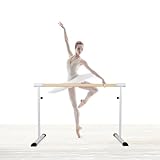 Cannons UK Freistehende, tragbare Ballett-/Stretchstange, 1,1 m Länge, 85–105...