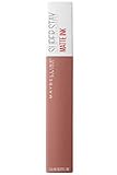 Maybelline New York Lippenstift, Super Stay Matte Ink Un-Nudes, Flüssig und...
