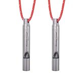 iBasingo Titan Pfeifen Outdoor Camping Wandern Jagd Klettern Notfall Überleben...