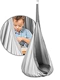 KOJANA Hängehöhle mit Kissen & Innentasche – Textiler Hängesitz für den...