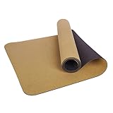 Generisch Yogamatte aus Kork und Naturkautschuk nachhaltig - 183cm x 61cm x 5mm...