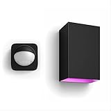 Philips Hue Resonate Outdoor Wandleuchte - White and Color Ambiance - Schwarz -...