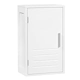 EUGAD Hängeschrank, Wandschrank mit Einer Tür, Badezimmerschrank Badschrank...