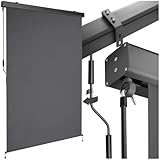 tectake® Markise, Senkrechtmarkise, Sonnenschutz Balkon Sichtschutz Terrasse,...