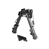 UTG Super Duty Tactical OP1 QD Bi-pod, Cent Ht:5.9'- 7.3', Leg Length:5.5'-7.4'
