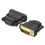 Bidirectioanl HDMI-zu-DVI-zu-Stecker-Adapter, 2 Stück,...