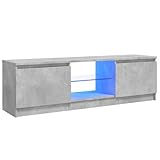 vidaXL TV Schrank mit LED-Leuchten Lowboard Sideboard Fernsehschrank...