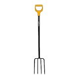 Fiskars Spatengabel für harte, steinige Böden, Mit 4 Zinken, Länge 122 cm,...