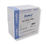 Romed Alkoholtupfer 65 x 30 mm, 2-lagig, Spar-Set 2 x 100 Stück, hygienisch...