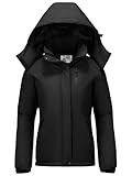 OutPro Winterjacke Damen Wasserdicht Skijacke Snowboardjacke Hooded Warm Dickes...