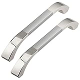 GUWINA 6 Stück Möbelgriffe Silber 128mm Lochabstand, Modern Gnade Silber...