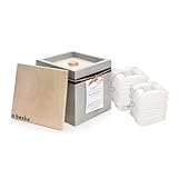 Betonfeuer® - DAS ORIGINAL | Modell 'Fuego' | 17x17x17cm mit Dauerdocht |...