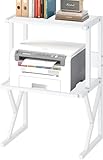 3-Ebene Druckerständer, 3 Tier Druckertisch, Druckerregal, Mehrzweck...