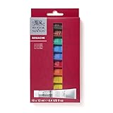 Winsor & Newton 0890001 Gouache Einsteigerset, lebendige matte Gouachefarben in...