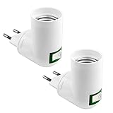 Akynite Lampenfassung E27 mit Schalter ohne Kabel für Leuchtmittel LED, Klein...