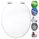 WC Sitz mit Absenkautomatik | Holzkern | stabile Softclose Scharniere | einfache...