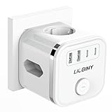 Steckdosenwürfel ohne Kabel 3 Fach Steckdosenleiste mit 4 USB, 7 in 1...