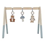 Little Dutch 8910 Holz Baby Gym Spieltrapez mit Stoff Anhängern - Forest...