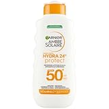 Garnier Ambre Solaire Hydra 24H Protect Milch, SPF50, 175 ml, fettfrei,...