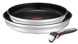 Tefal Jamie Oliver 3-teiliges Ingenio Pfannen-Set, 1 abnehmbarer Griff, 2...